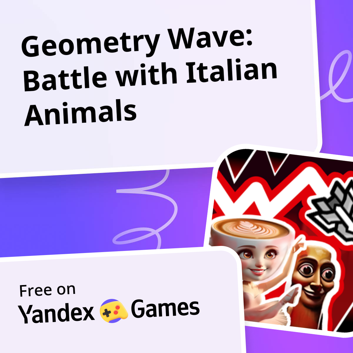 Geometry Wave: Battle with Italian Animals - play online for free on ...