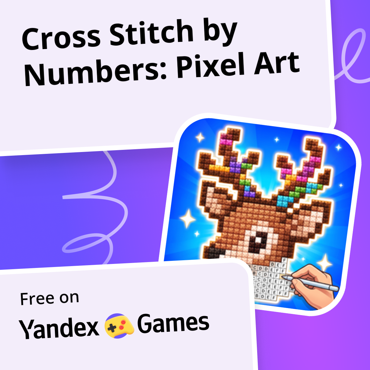 Cross Stitch by Numbers: Pixel Art