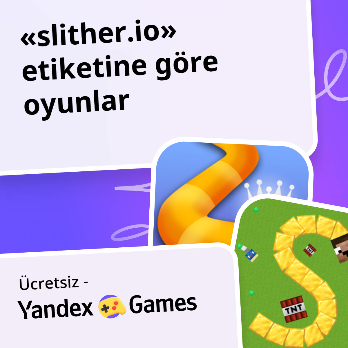 Oyunlar slither.io Çevrimiçi 🍽️ Ücretsiz Yandex Games Oyna