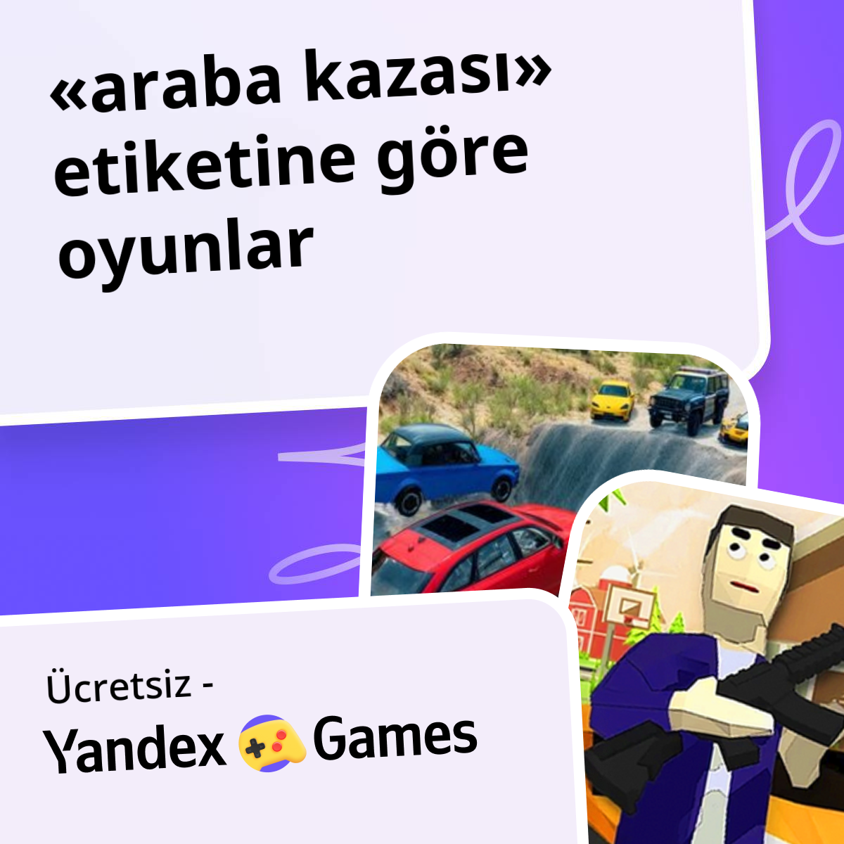 Oyunlar araba kazası Çevrimiçi 🏎️ Ücretsiz Yandex Games Oyna