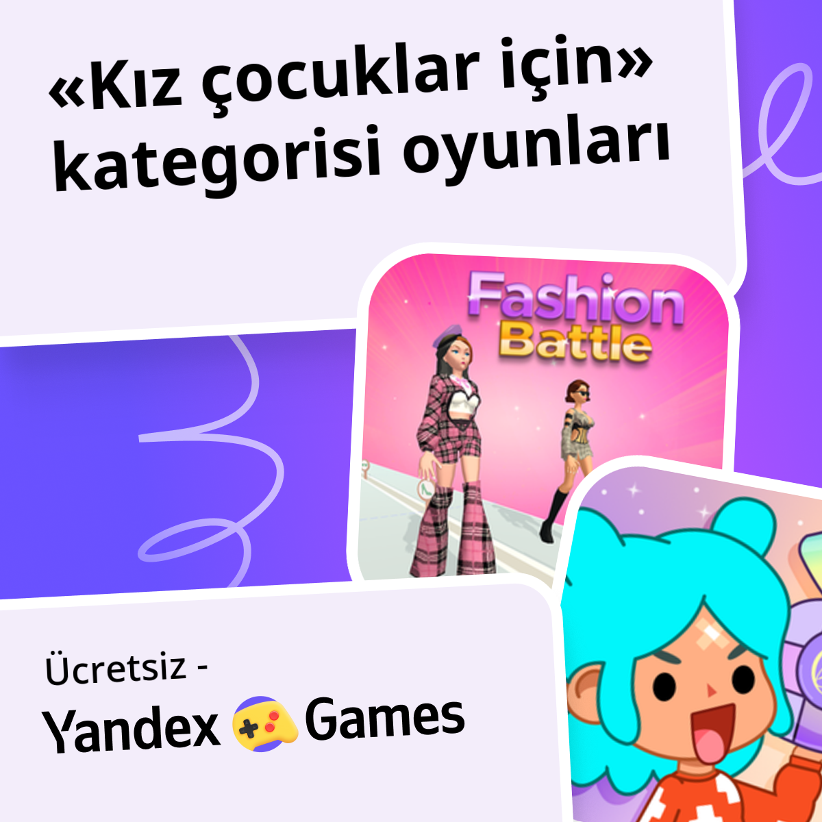 Oyunlar Kız çocuklar için Çevrimiçi 💄 Ücretsiz Yandex Games Oyna