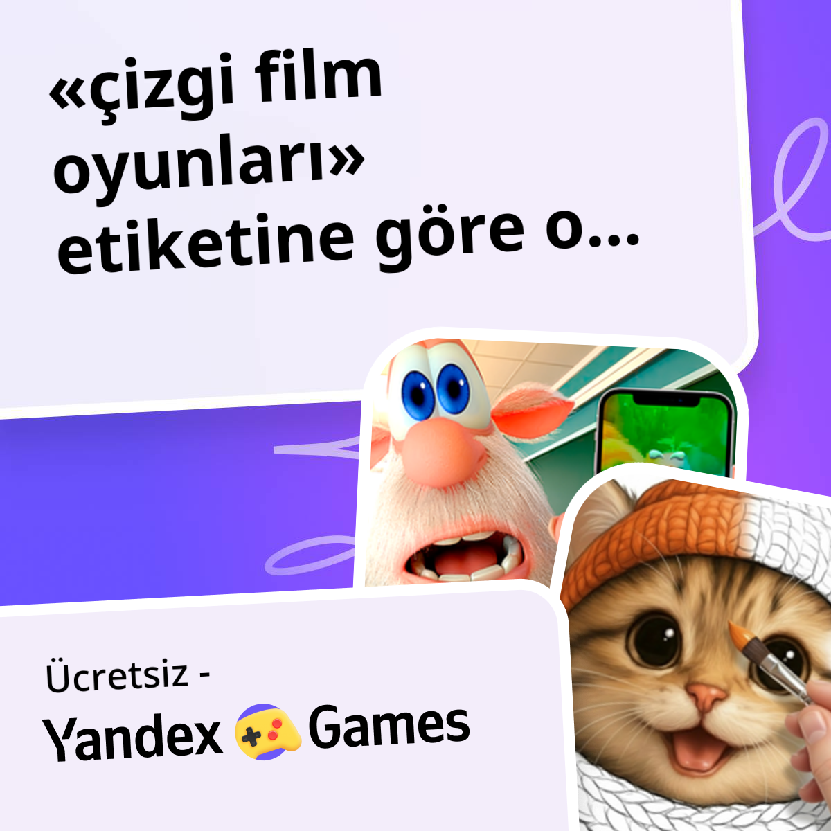 çizgi film oyunları Çevrimiçi 📺 Ücretsiz Yandex Games Oyna