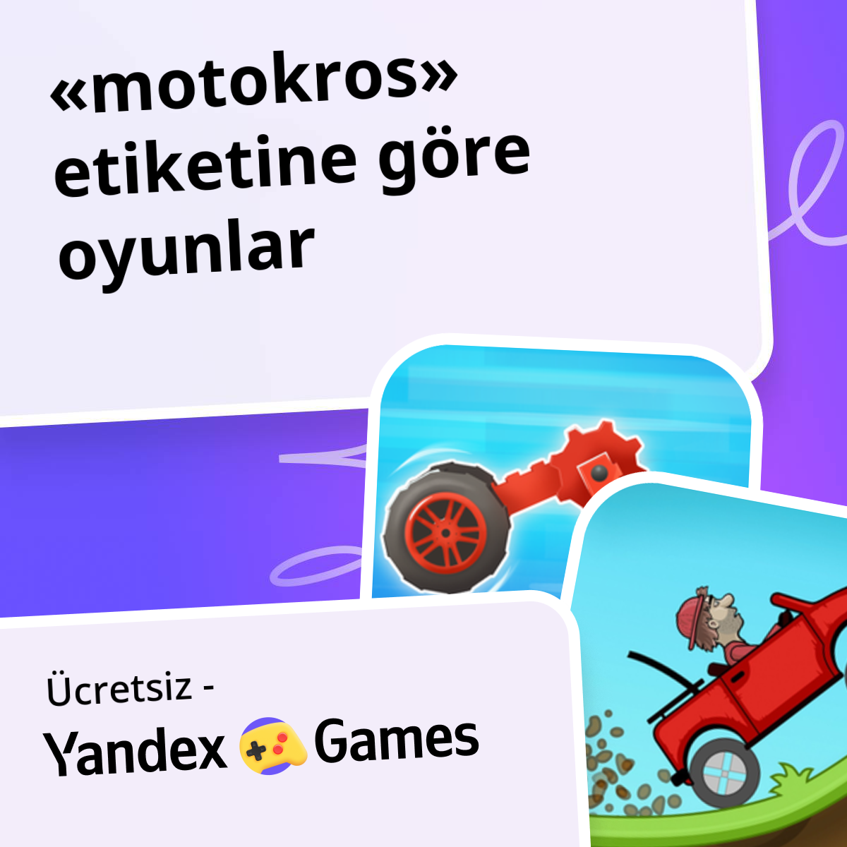 Motokros oyunlar Çevrimiçi 🏍️ Ücretsiz Yandex Games Oyna