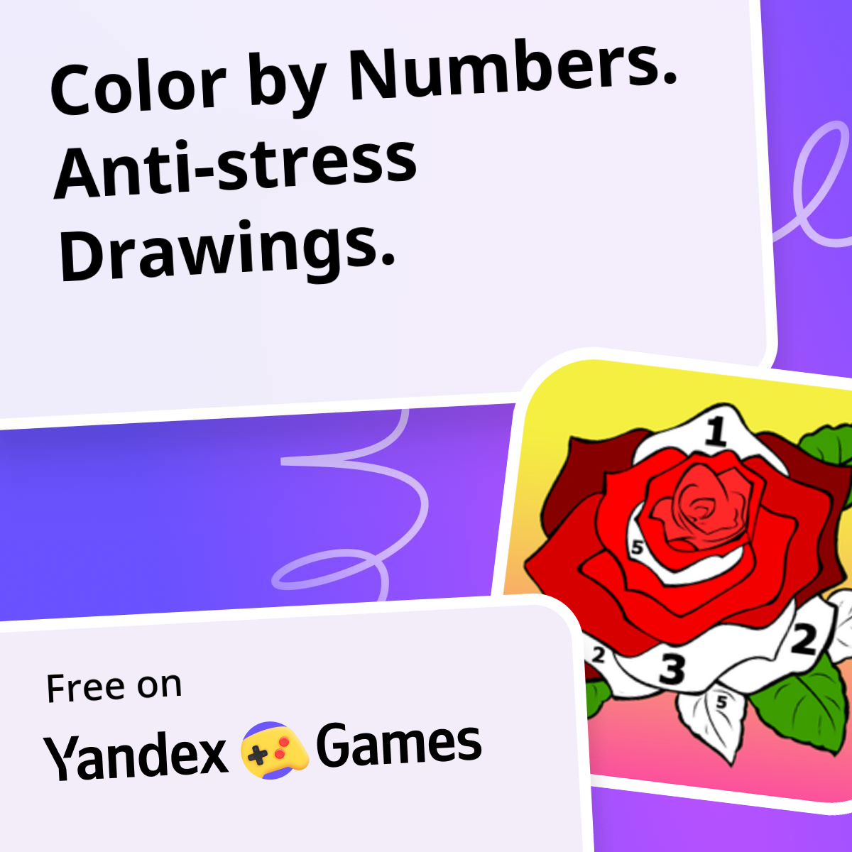 Color by Numbers. Anti-stress Drawings. - play online for free on ...
