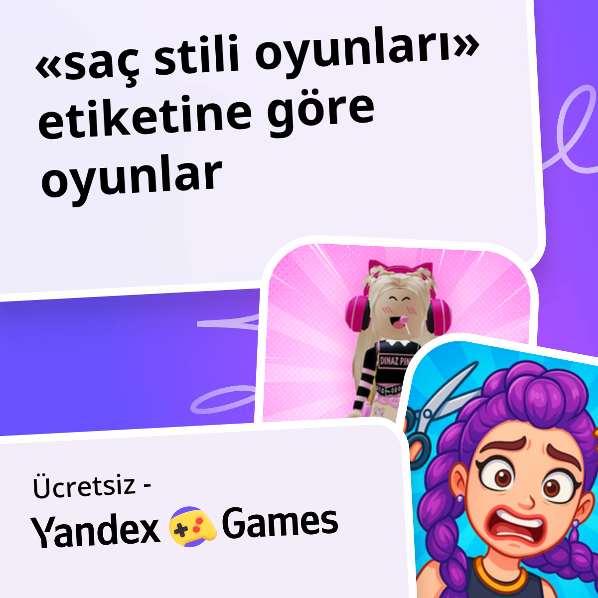 saç stili oyunları Çevrimiçi 💇 Ücretsiz Yandex Games Oyna