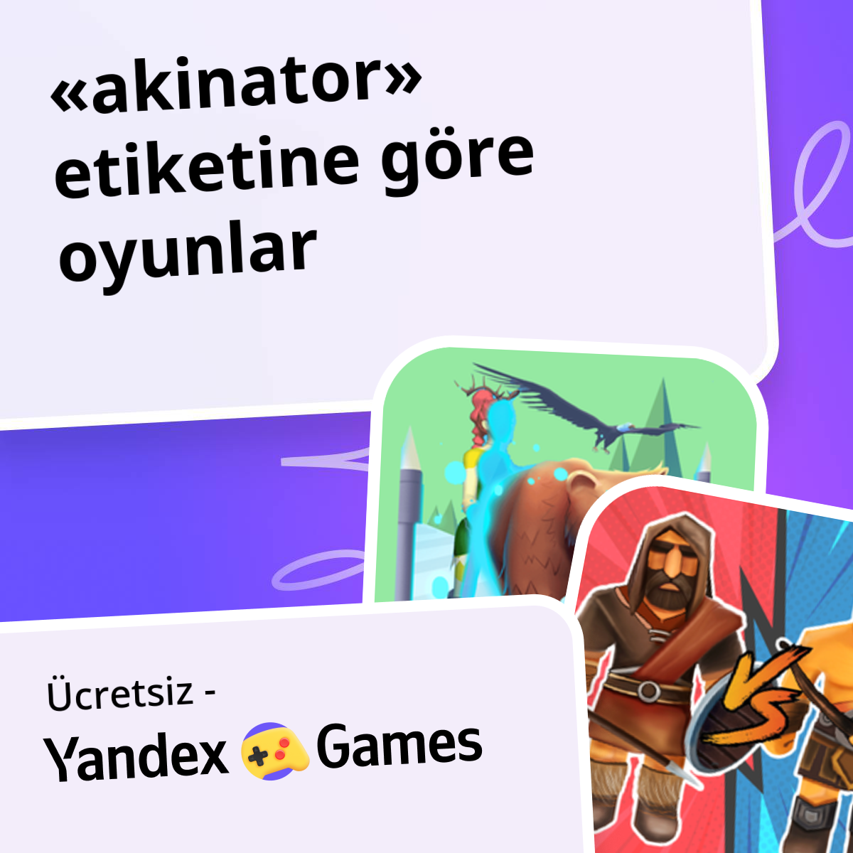 Akinator oyunlar Çevrimiçi 🧠 Ücretsiz Yandex Games Oyna