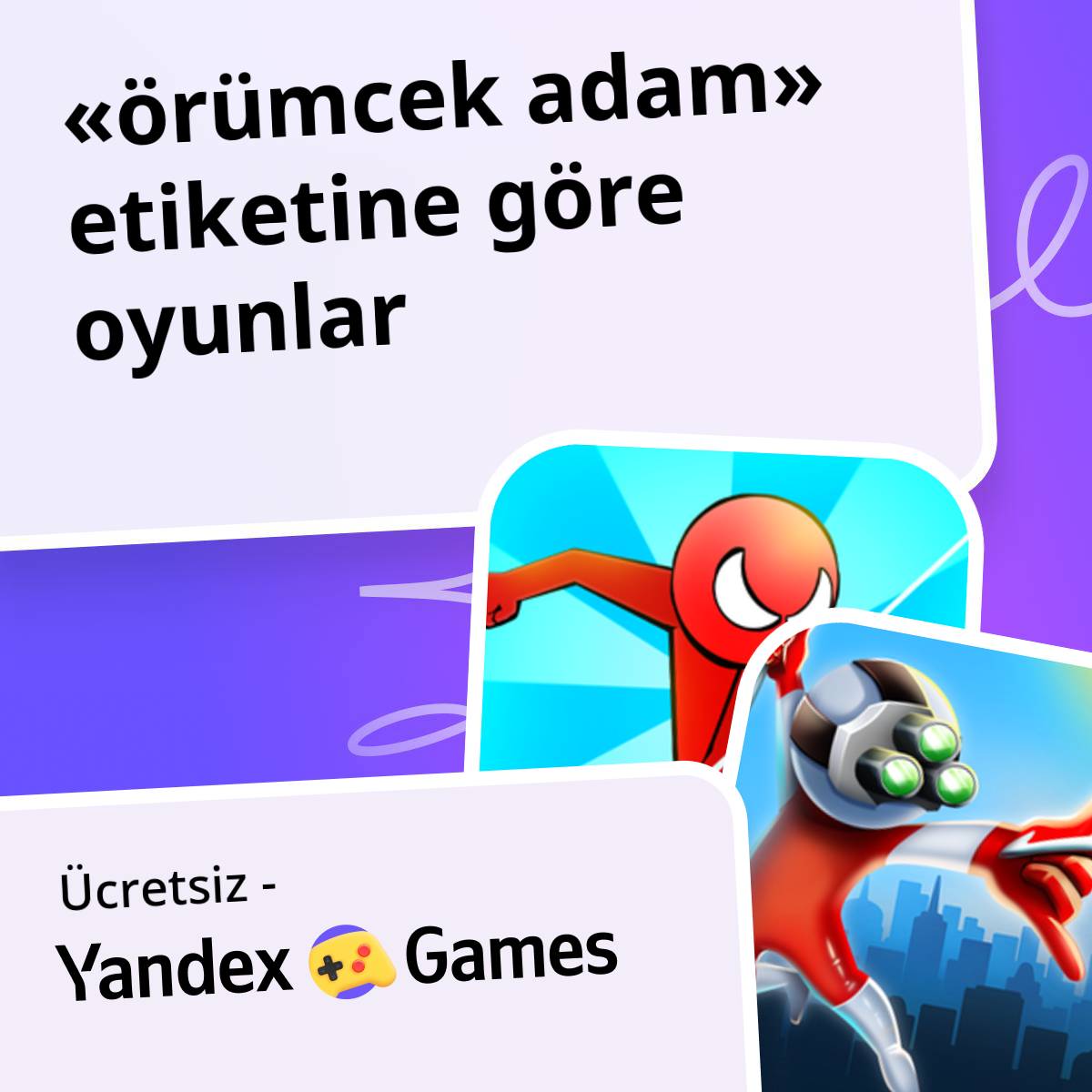 Oyunlar örümcek adam Çevrimiçi 🕷️ Ücretsiz Yandex Games Oyna