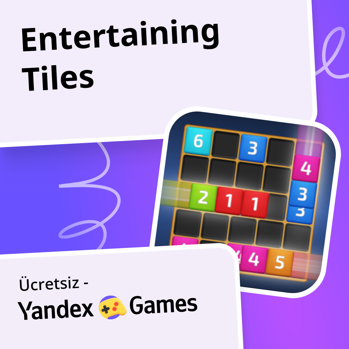Entertaining Tiles - oynayın Yandex Games üzerinde ücretsiz çevrimiçi