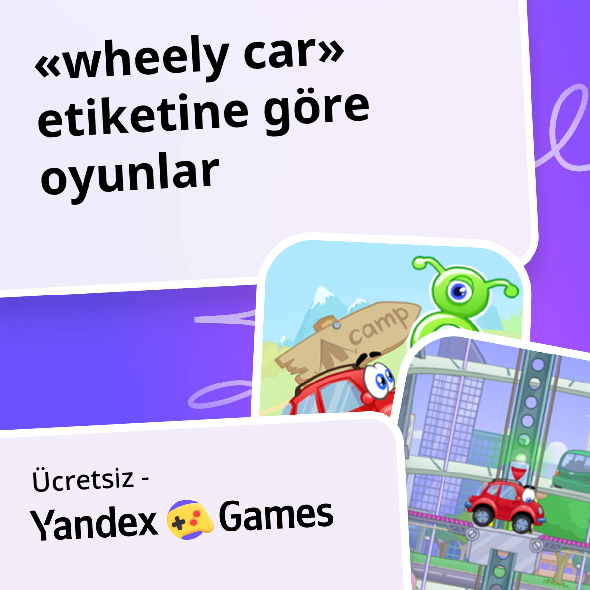 Wheely car oyunlar Çevrimiçi 🚀👾 Ücretsiz Yandex Games Oyna