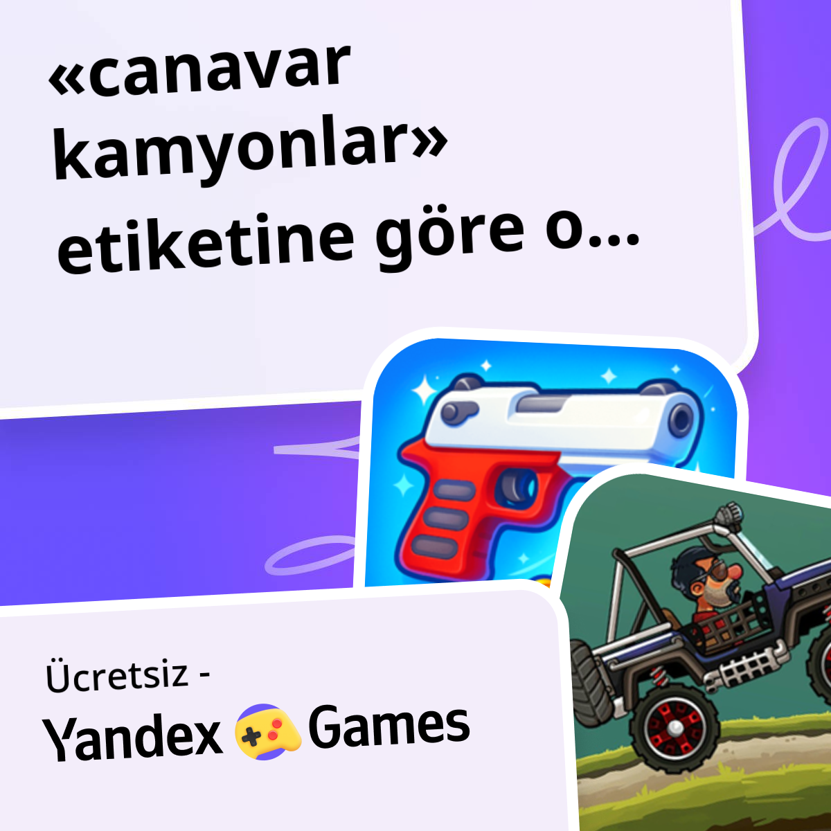 Canavar kamyonlar oyunlar Çevrimiçi 🚚 Ücretsiz Yandex Games Oyna