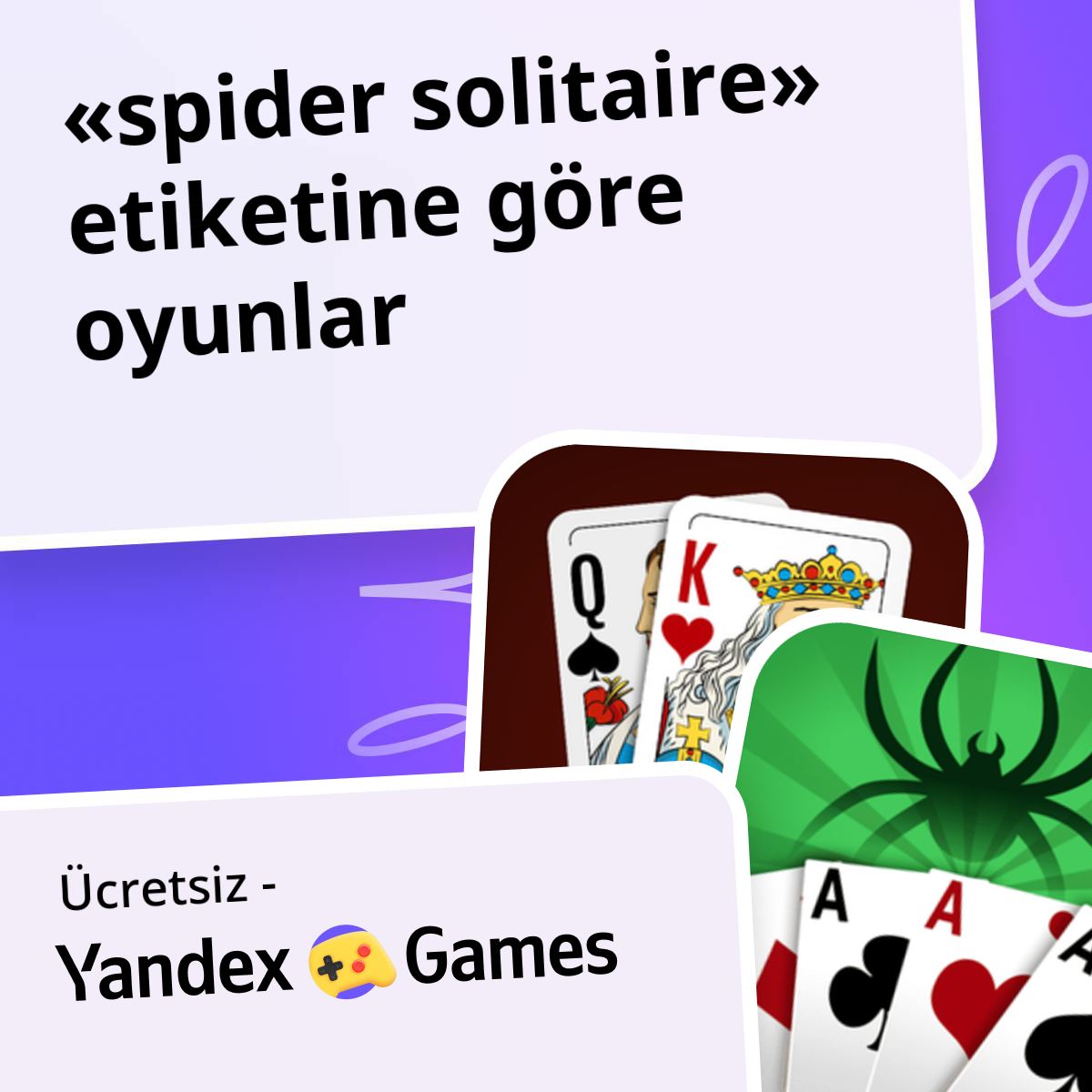 Spider solitaire oyunlar Çevrimiçi 🕷️ Ücretsiz Yandex Games Oyna