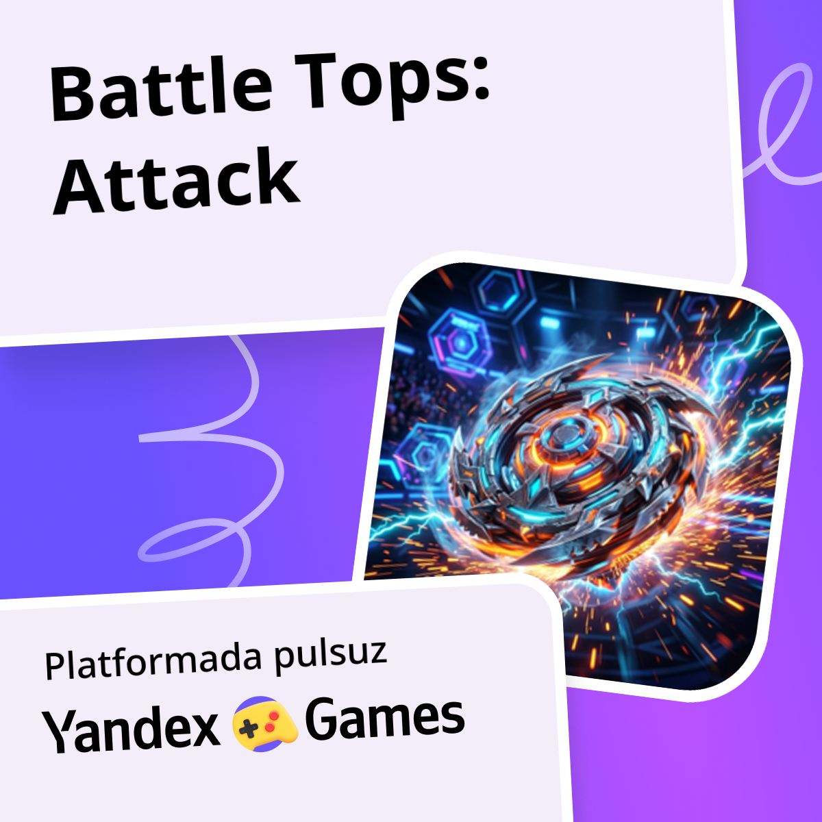 Battle Tops: Attack - Yandex Games-də pulsuz onlayn oynayın