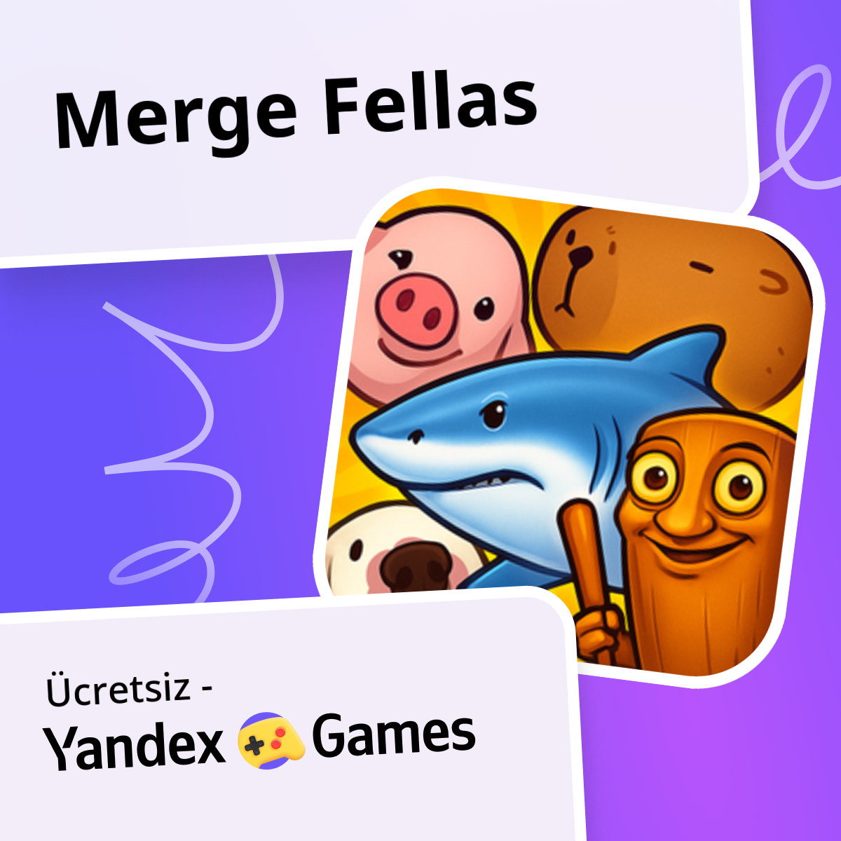Merge Fellas - oynayın Yandex Games üzerinde ücretsiz çevrimiçi