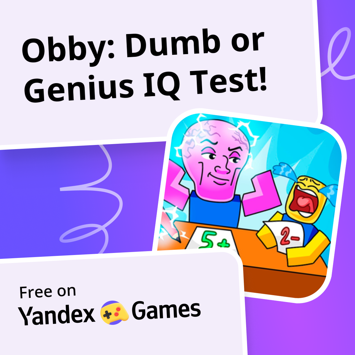 Obby Dumb or Genius IQ Test! (by WS Empire) play online for free on