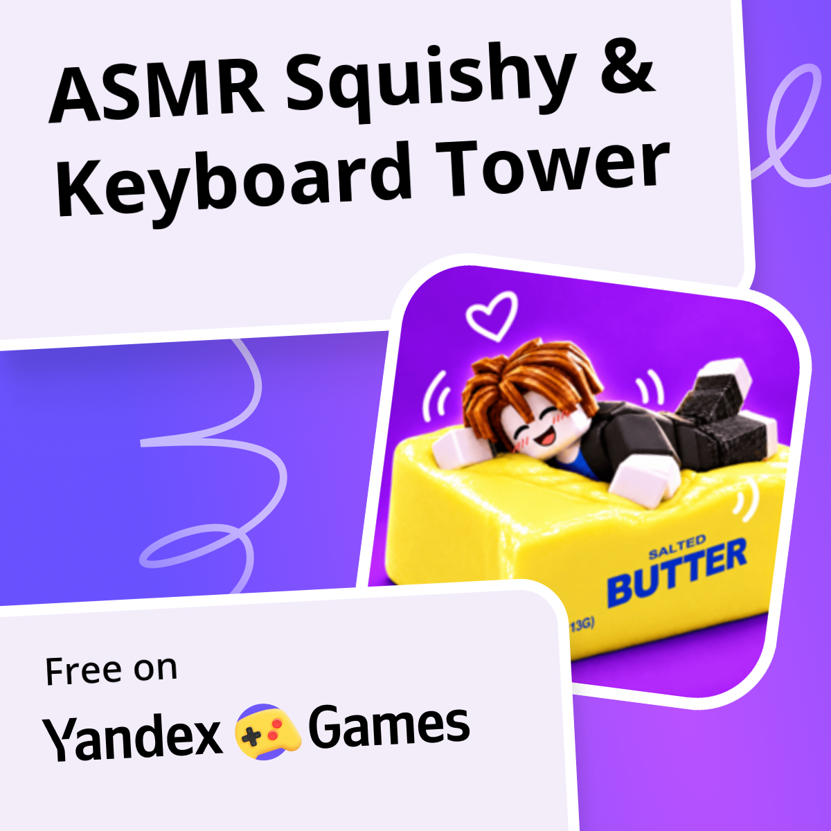 ASMR Squishy & Keyboard Tower