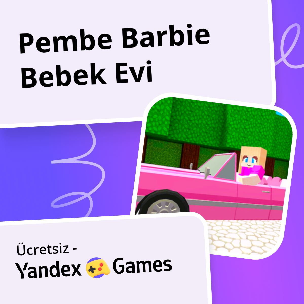 Pembe Barbie Bebek Evi - oynayın Yandex Games üzerinde ücretsiz çevrimiçi