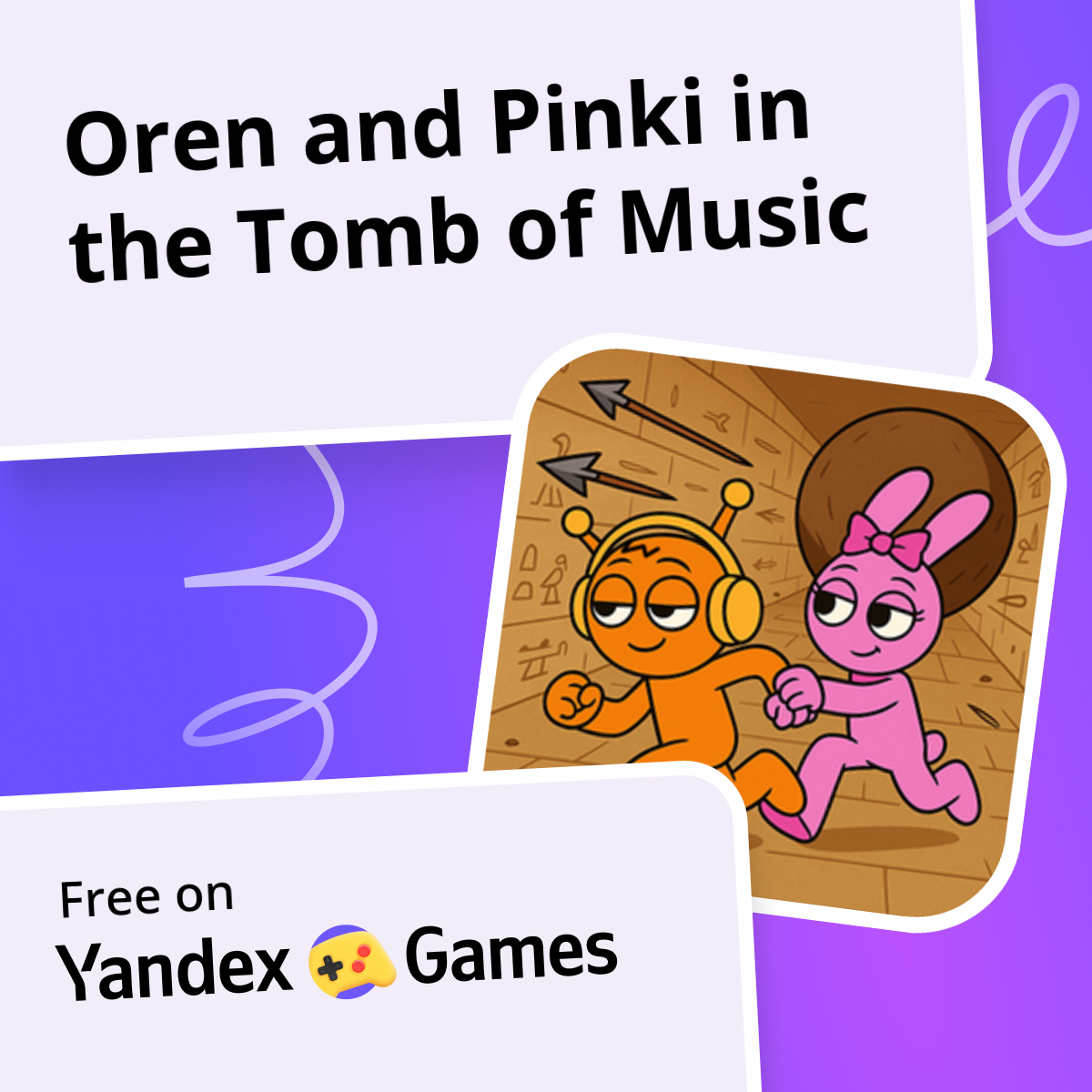 Oren and Pinki in the Tomb of Music - play online for free on Yandex Games