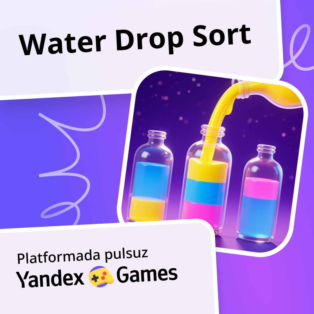 Water Drop Sort - Yandex Games-də pulsuz onlayn oynayın