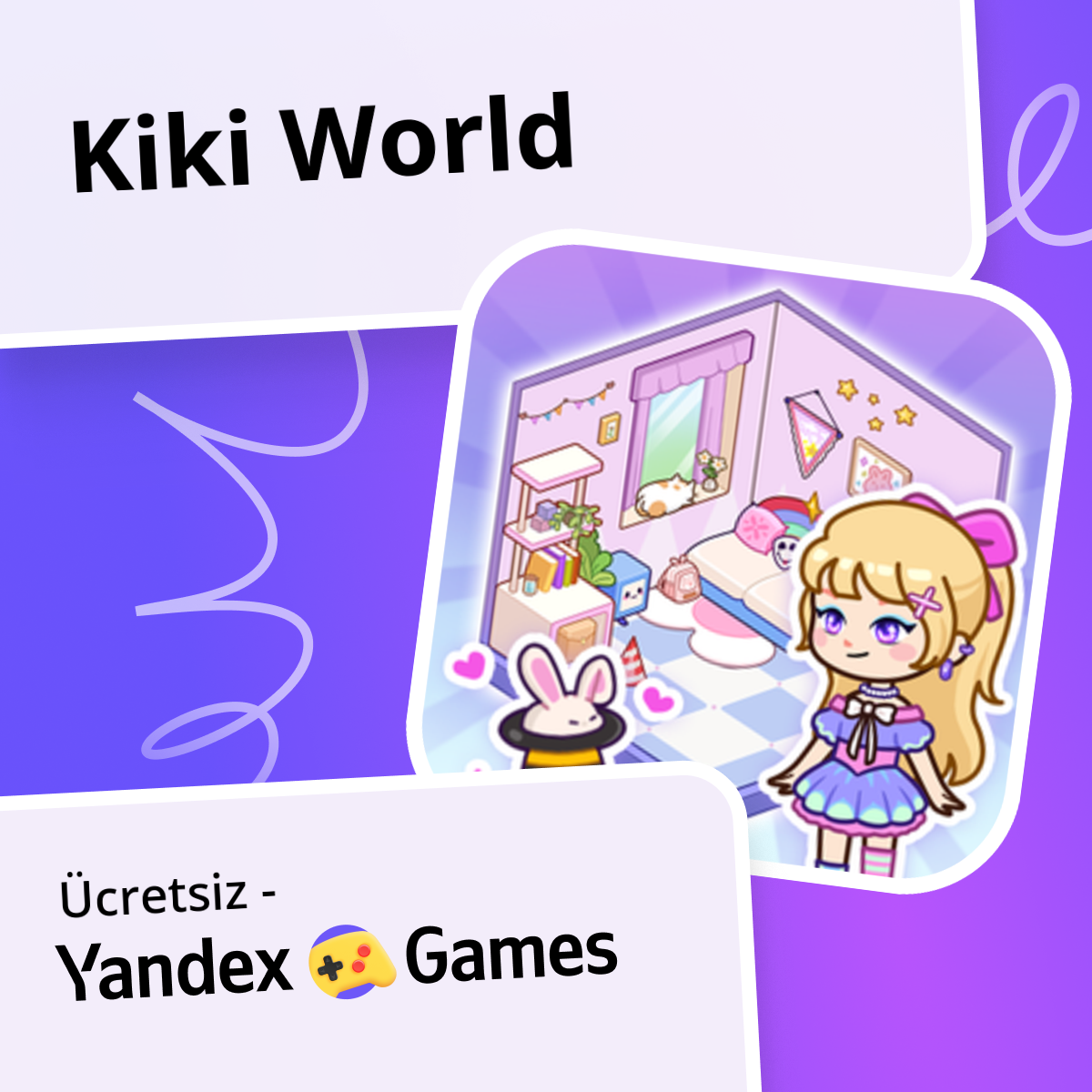 Kiki World - oynayın Yandex Games üzerinde ücretsiz çevrimiçi
