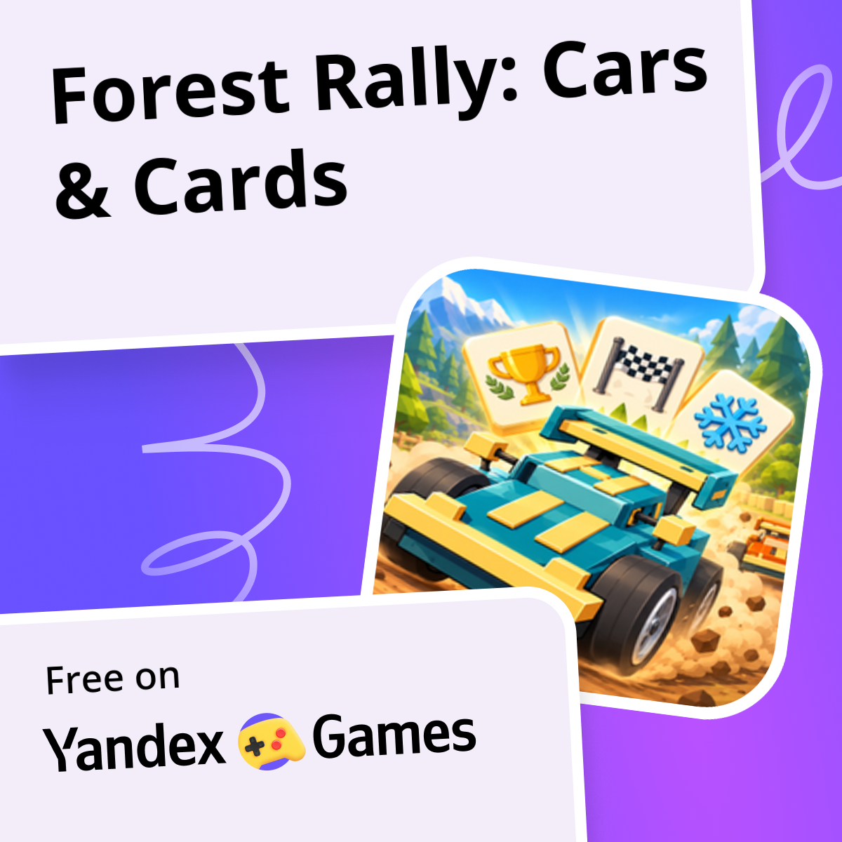 Forest Rally: Cars & Cards - play online for free on Yandex Games
