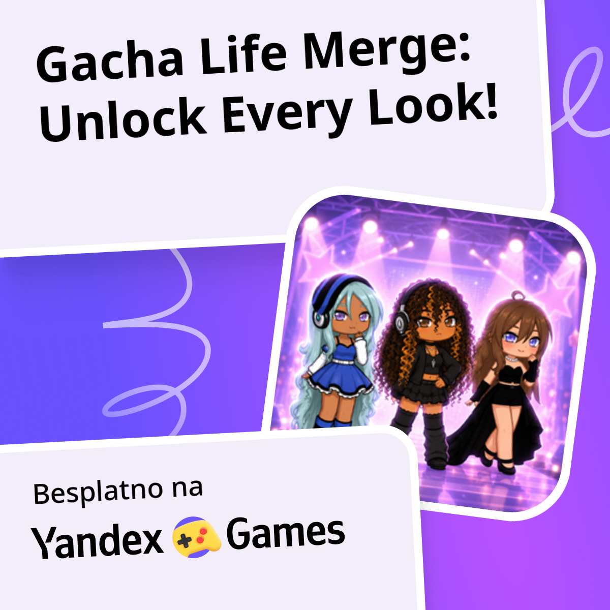Gacha Life Merge: Unlock Every Look! - igrajte besplatno na Yandex Games