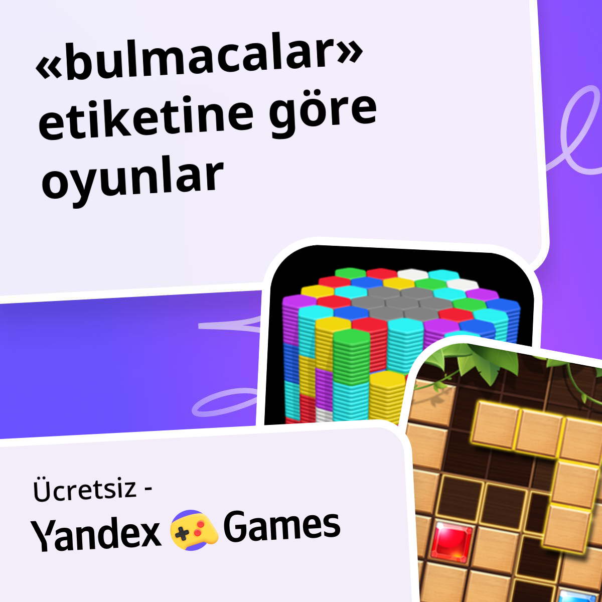 Bulmacalar oyunlar Çevrimiçi 🧩 Ücretsiz Yandex Games Oyna