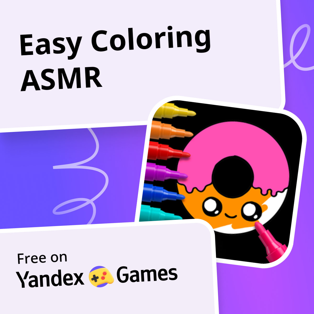 Easy Coloring ASMR - play online for free on Yandex Games